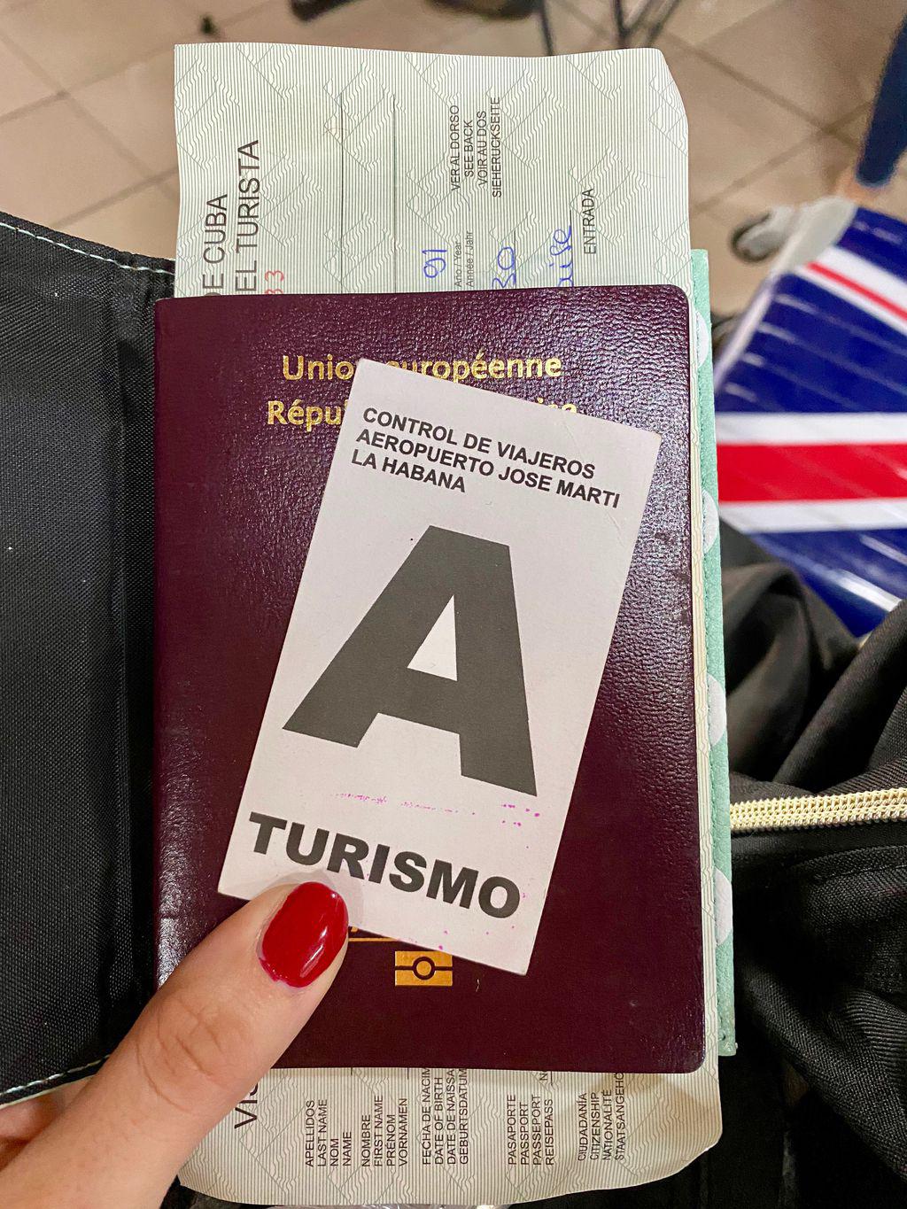 Classification migratoire arrivé à l'aéroport de La Havane